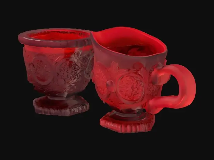 3D model for Ruby Glassware Set