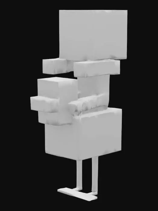 3D model for Minecraft Chicken Jockey