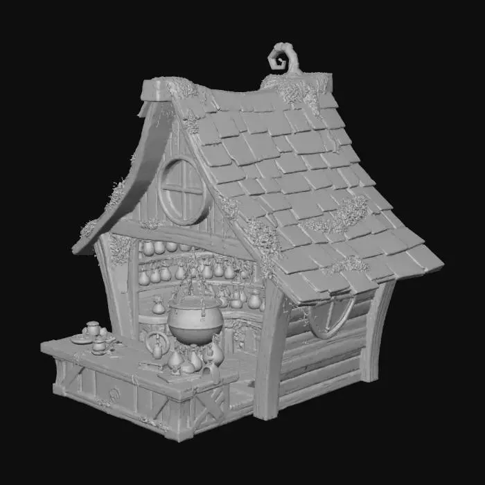 3D model for #Halloween2025#, Witchs potion shop