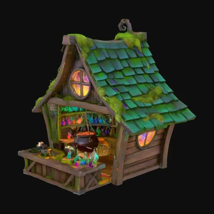3D model for #Halloween2025#, Witchs potion shop