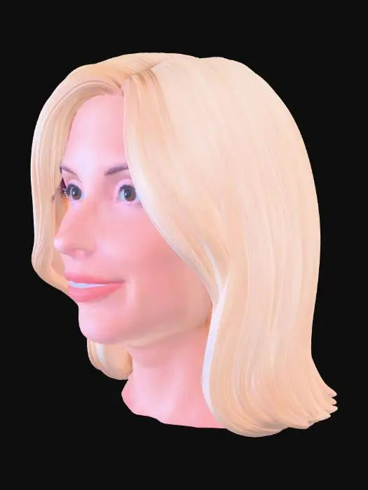 3D model for Sunlit Blonde Portrait