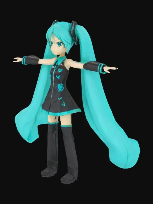 3D model for miku hatsune
