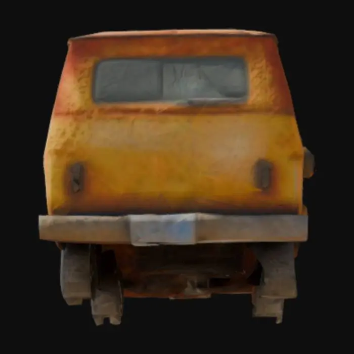 3D model for a broken down van
