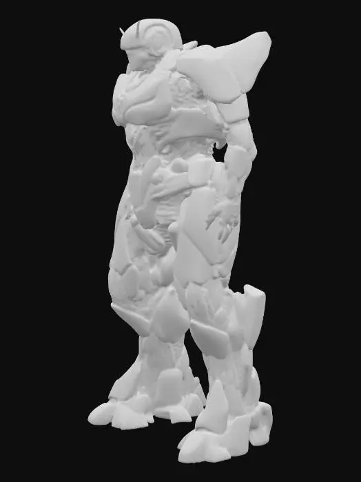 3D model for Realistic 3D model inspired by Bumblebee from Transformers, with vibrant yellow metallic armor and matte black panels. Layered interlocking plating with beveled edges, rivets, fine panel lines. Exposed pistons, gears, hydraulic tubes, and rotating joints. Weathered finish with scratches, chipped paint revealing silver metal, micro-dents, scorch marks, dirt in crevices. Angular head plating with glowing blue optic lenses, mechanical etchings, vents, LED lights, fiber-optic cables. Cinematic lighting to enhance metallic reflections, depth, and transformation-ready complexity.
