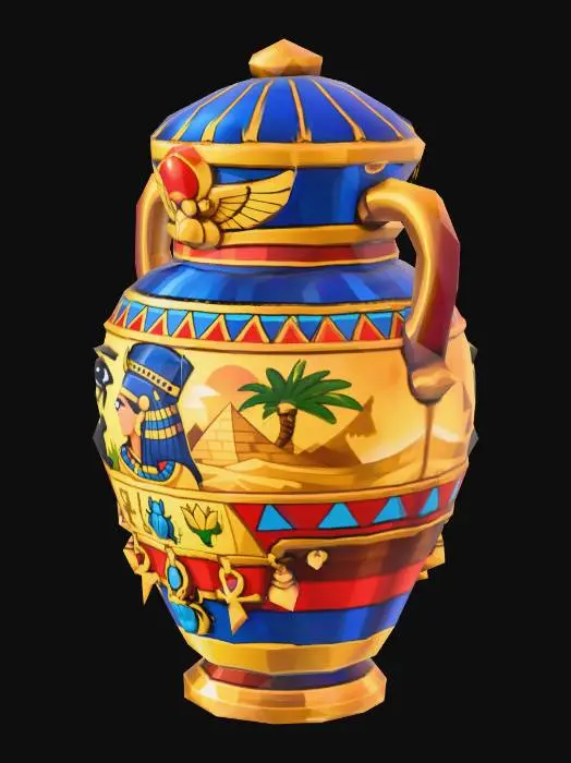 3D model for The Golden Ankh Vessel