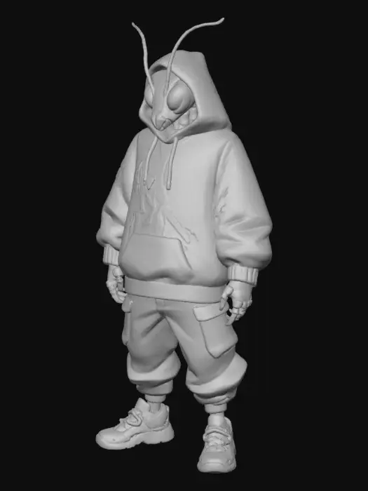 3D model for Mantis Hoodie