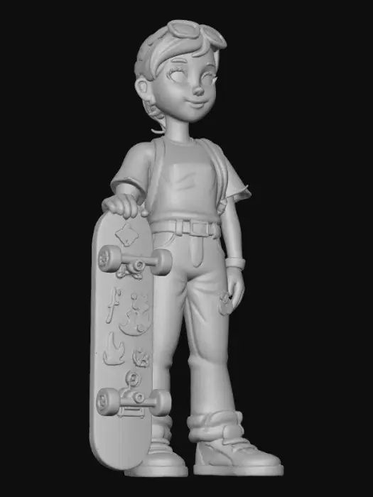 3D model for Skater Girl Vibes