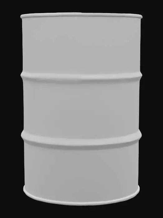 3D model for a oil barrel red rusty 4K textures 4K PBR and (3d scan like)