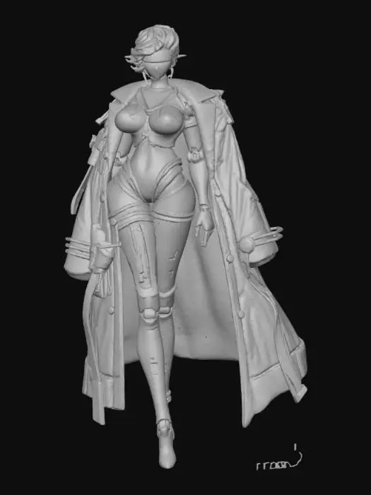 3D model for Cybernetic Elegance