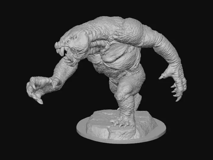3D model for Fierce Beast Statue