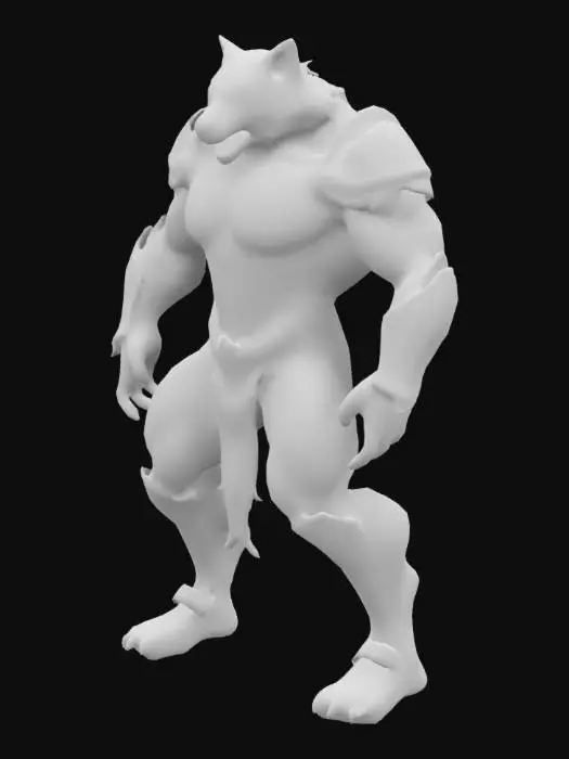 3D model for Lycan Warrior