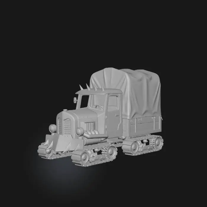 3D model for Rusty Off-Road Truck