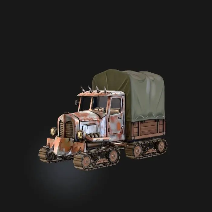 3D model for Rusty Off-Road Truck