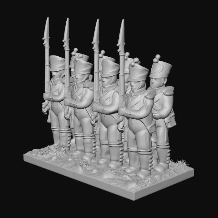 3D model for Napoleonic French Line Infantry Diorama