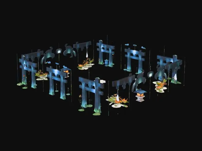 3D model for Mystical Torii Reflections