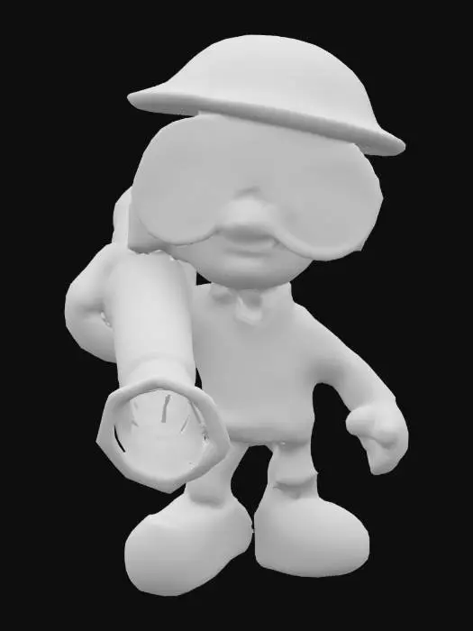 3D model for Toy Soldier with Megaphone