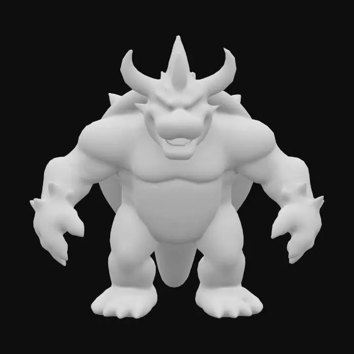 3D model for Dark Bowser