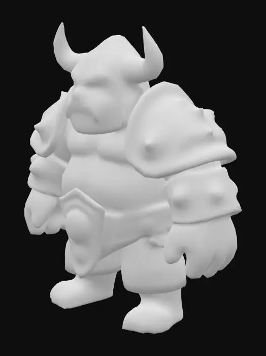 3D model for Clash of Clans, Game Assets, Silk, Highly Detailed, Ultra Realistic, Polished, T-pose, Pekka