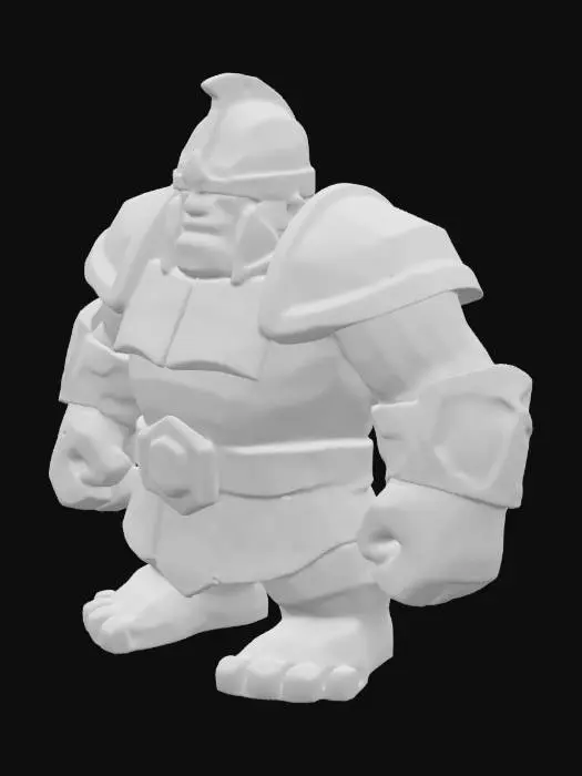 3D model for Clash of Clans, Game Assets, Silk, Highly Detailed, Ultra Realistic, Polished, T-pose, Pekka
