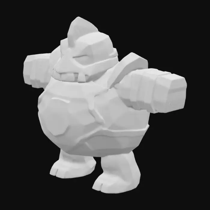 3D model for Clash of Clans, Game Assets, Silk, Highly Detailed, Ultra Realistic, Polished, T-pose, Pekka