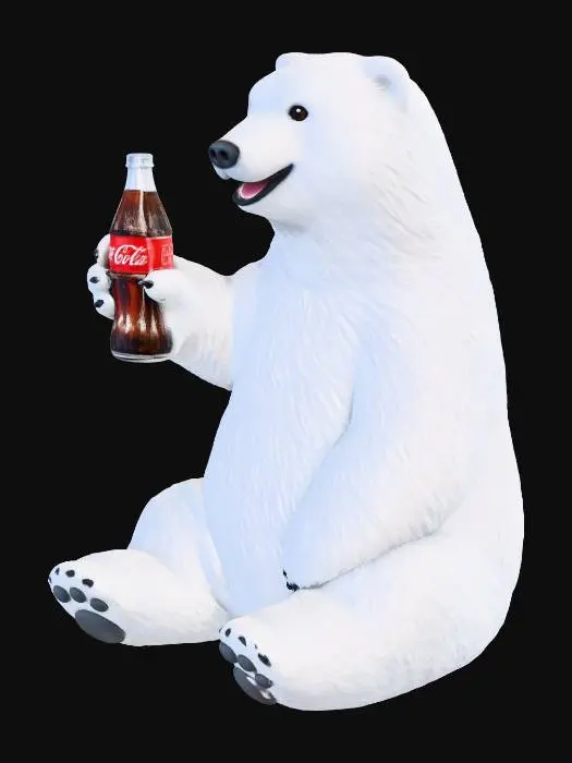 3D model for Coca-Cola Bear