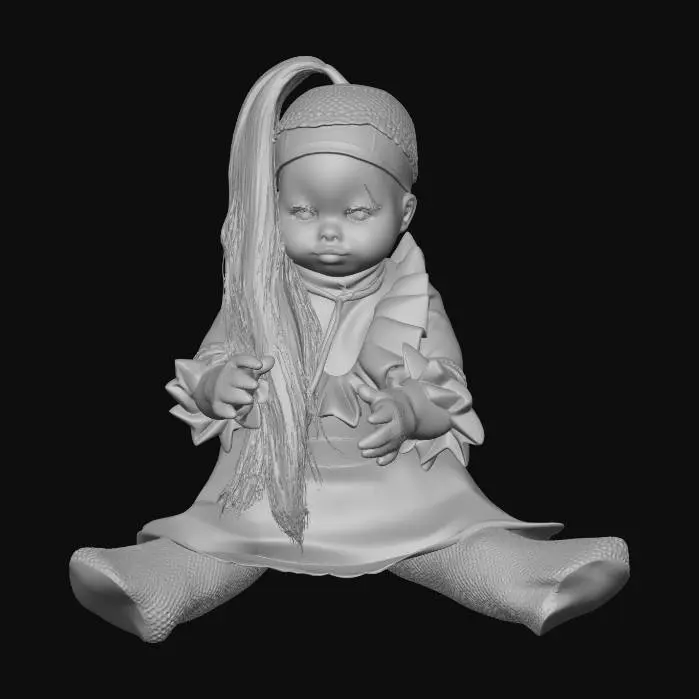 3D model for Die offizielle SKYND-Puppe im Sitzen