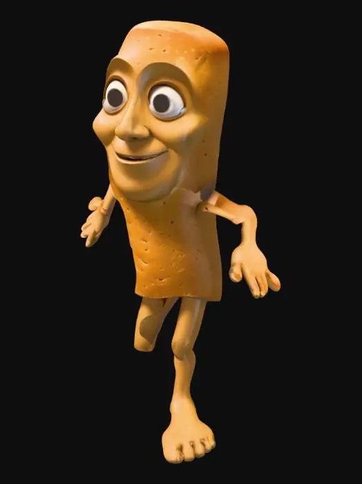 3D model for Caramel Bat.