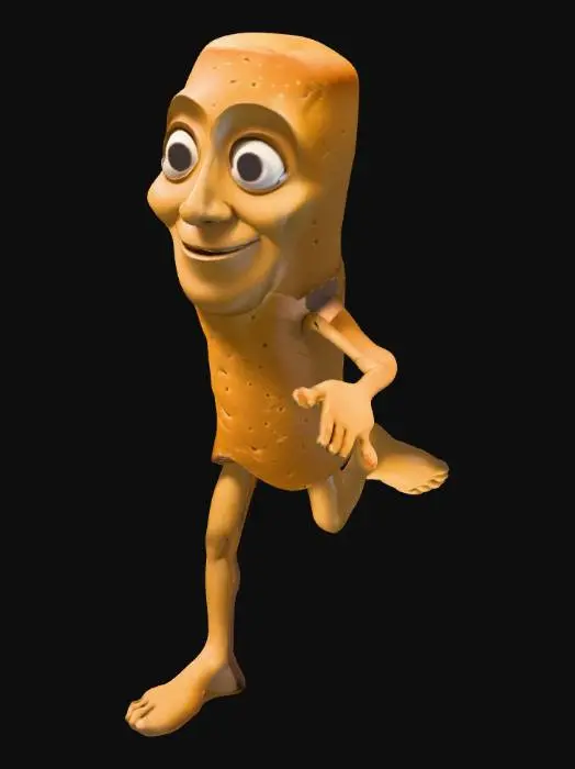 3D model for Caramel Bat.