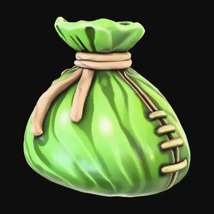 3D model for Green Treasure Pouch