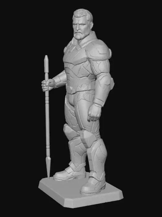 3D model for Z-human-warior1.png