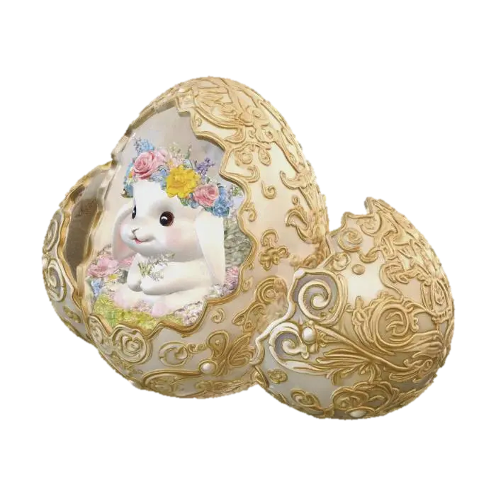 #EasterEgg2026# - Tag 3D model, vytvořený pomocí AI