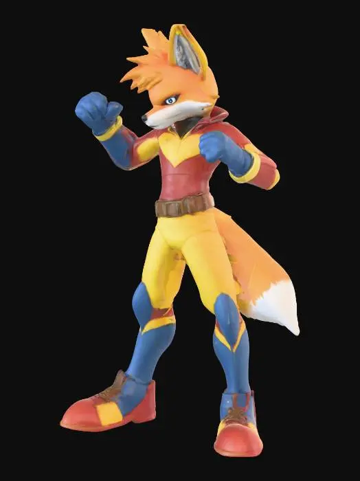 3D model for Melee, No Items, Final Destination, Fox Only