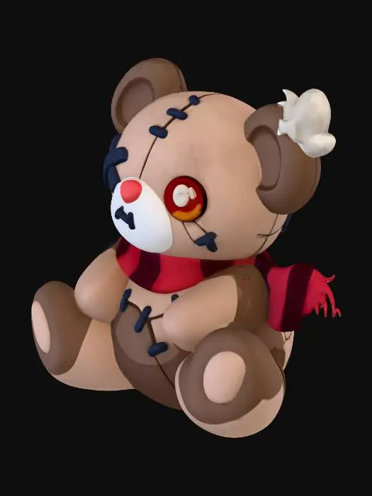 3D model for Patchwork Bear