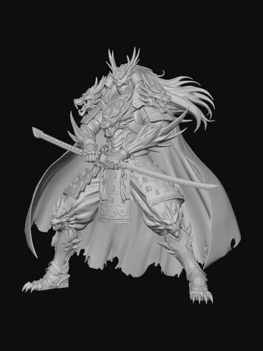 3D model for Iron Dragon Warlord