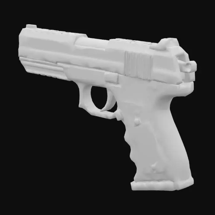 3D model for Steel Pistol