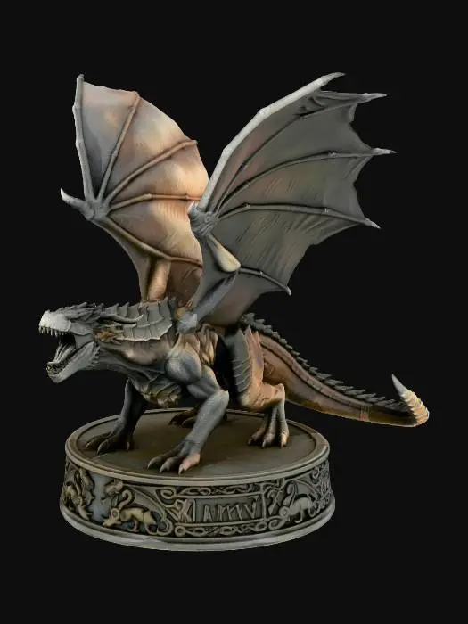 3D model for Fierce Dragon Guardian