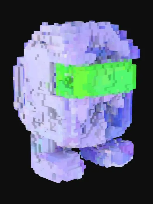 3D model for a cute among us crewmate