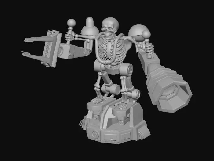3D model for Skeleton Battle Golden Mech