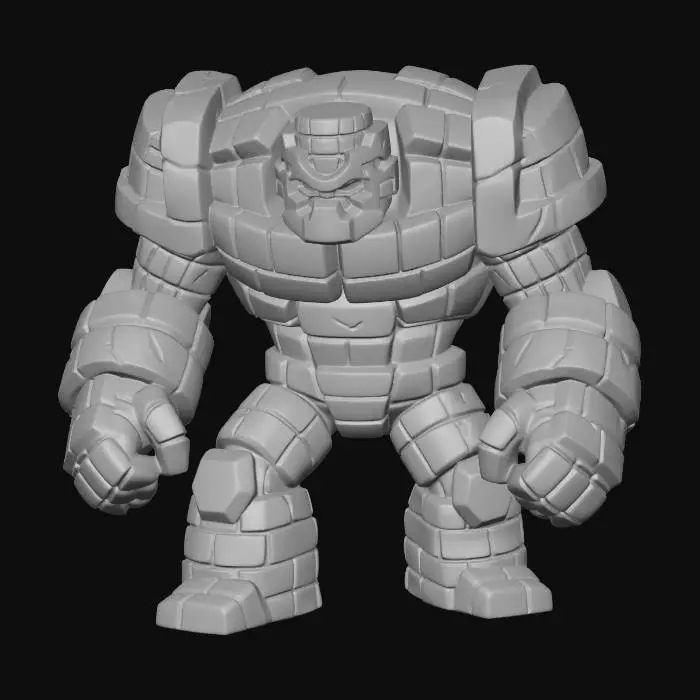 3D model for Goldstone Colossus Golem
