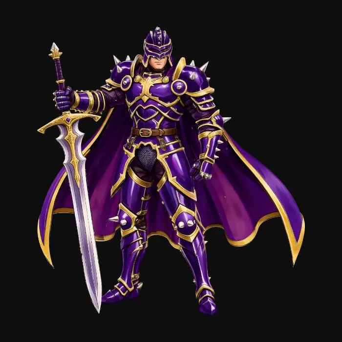 3D model for Violet Knight of the Citadel