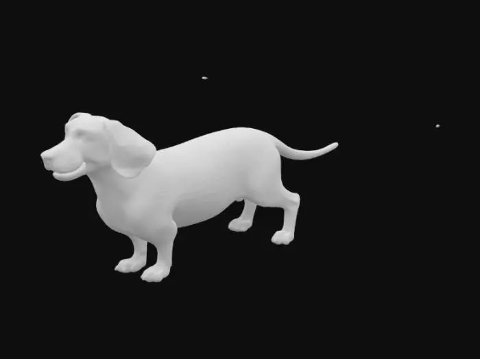 3D model for Dachshund
