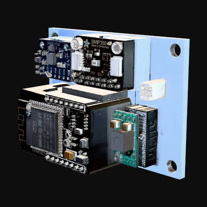 3D model for ESP32-S Development Board with BMP390 Temperature and Pressure Sensor