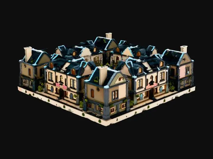 3D model for Evening Courtyard