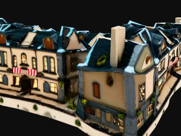 3D model for Evening Courtyard