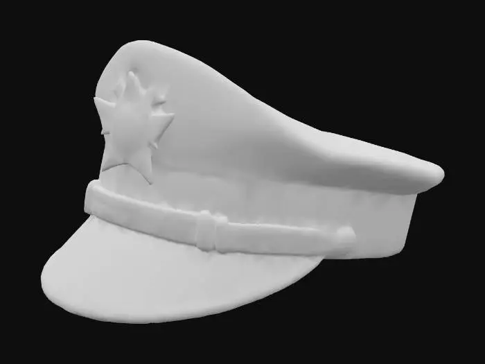 3D model for Make a roblox hat 1940s style, its a 1940s american police hat