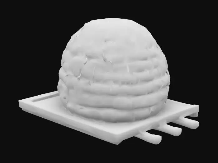 3D model for Medieval Beehive Construction