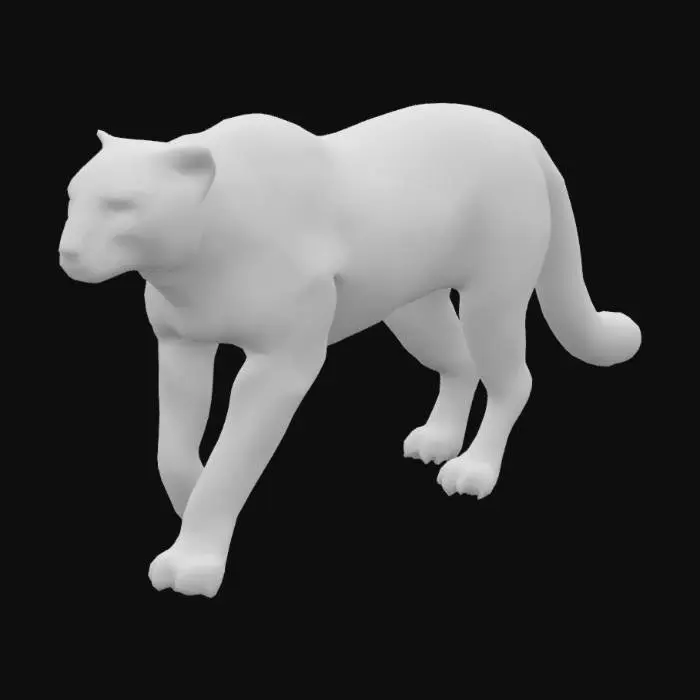 3D model for Giant Cheetah Illustration