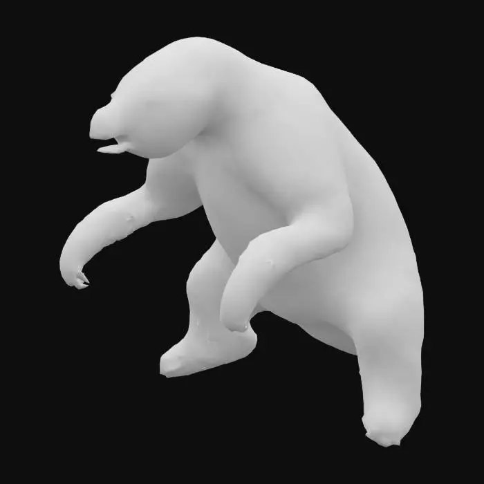 3D model for Giant Sloth Stance