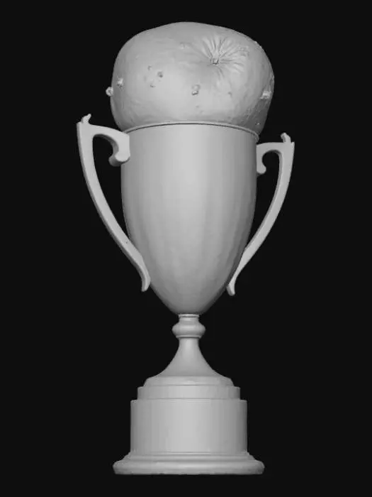 3D model for I need a trophy with a potato on top.