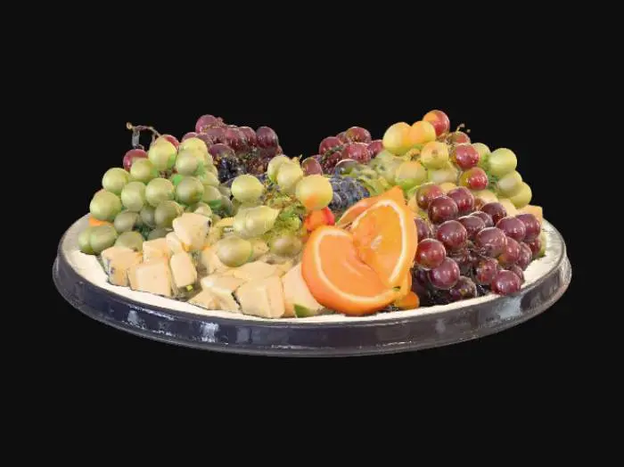 3D model for Fruit and Cheese Platter